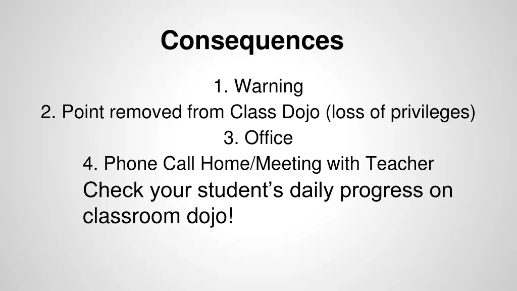 consequences