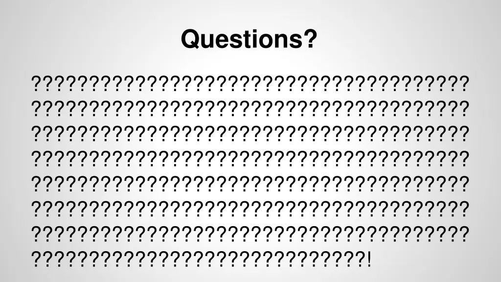 questions