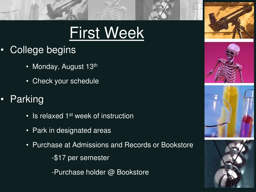 first week