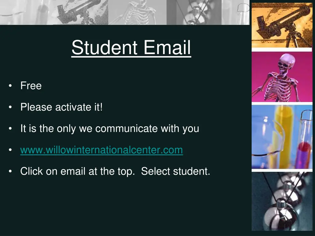 student email