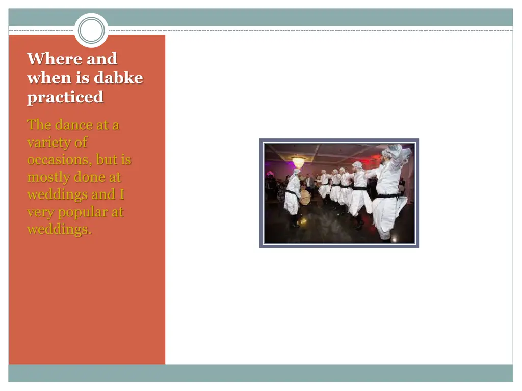 where and when is dabke practiced