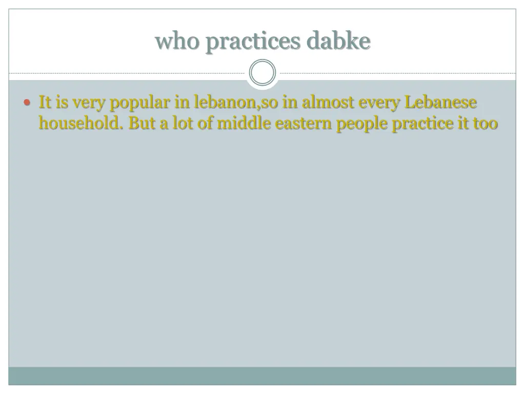 who practices dabke