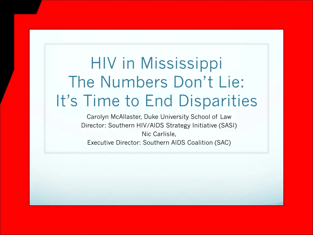 hiv in mississippi the numbers