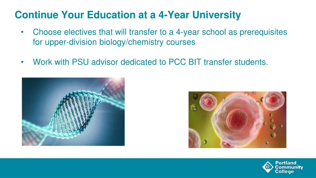 continue your education at a 4 year university