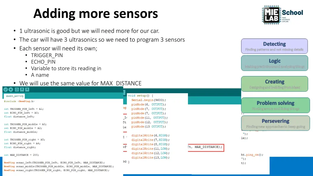 adding more sensors