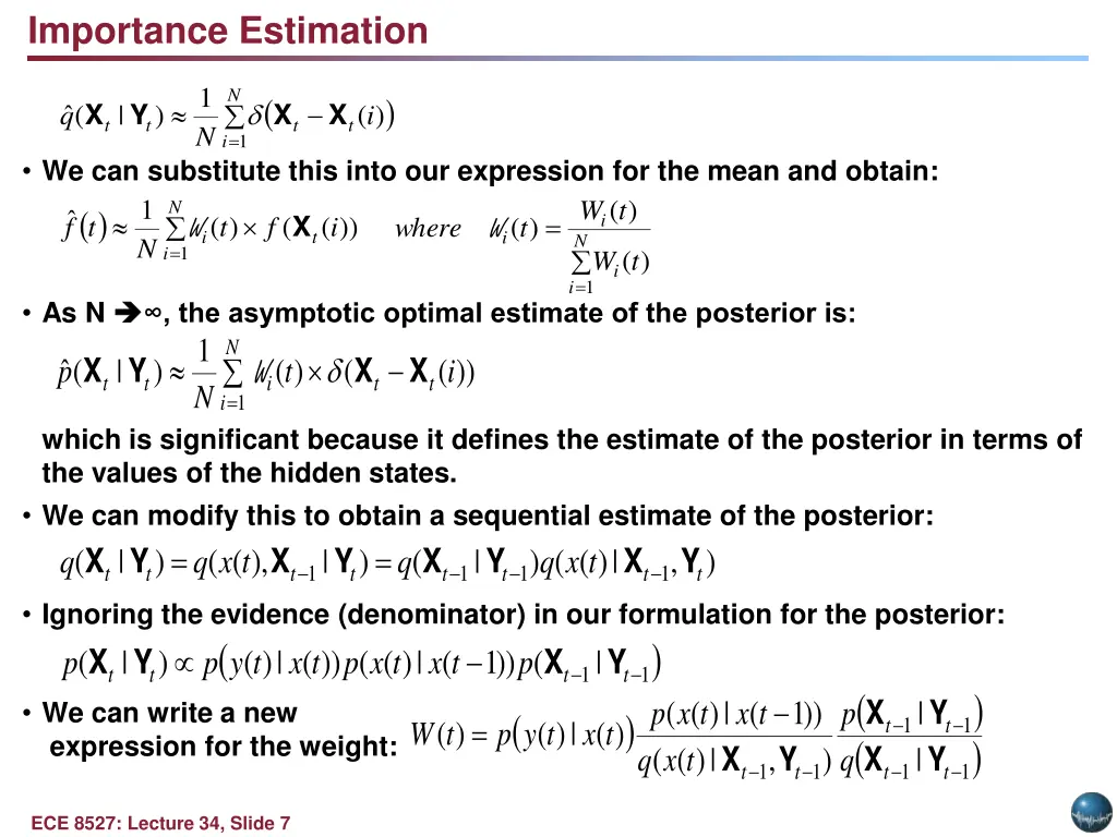 importance estimation