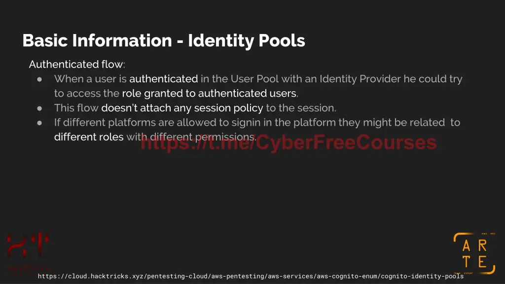 basic information identity pools 1