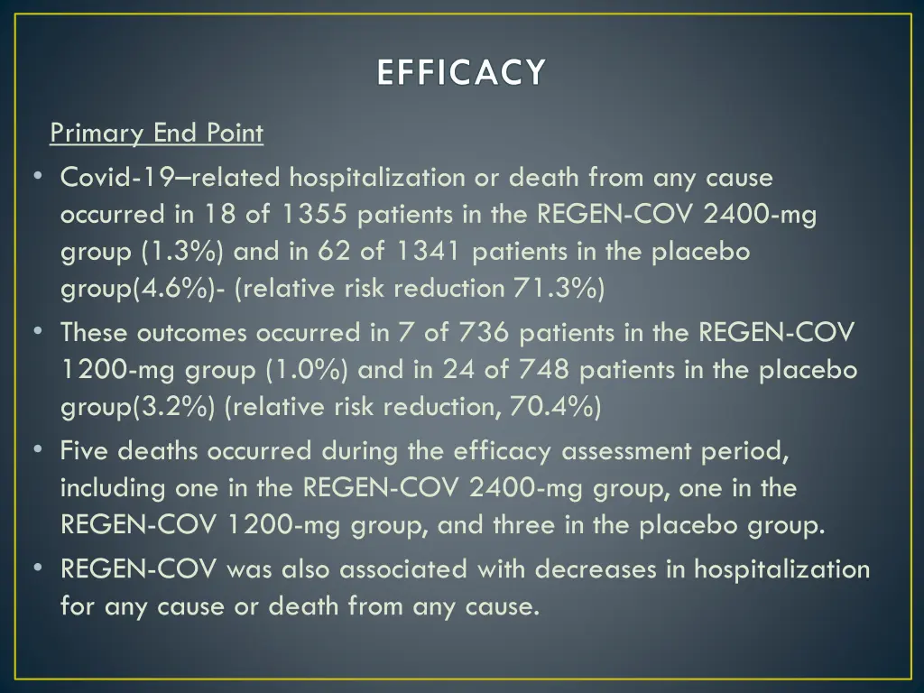 efficacy