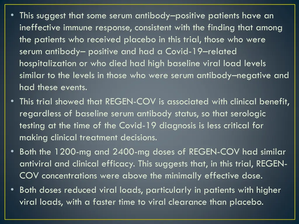 this suggest that some serum antibody positive