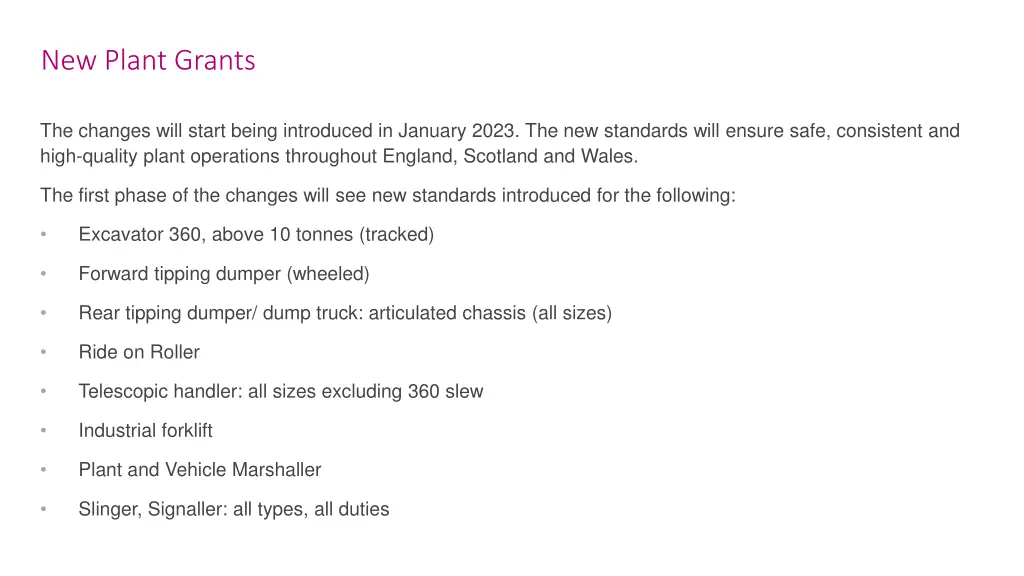 new plant grants
