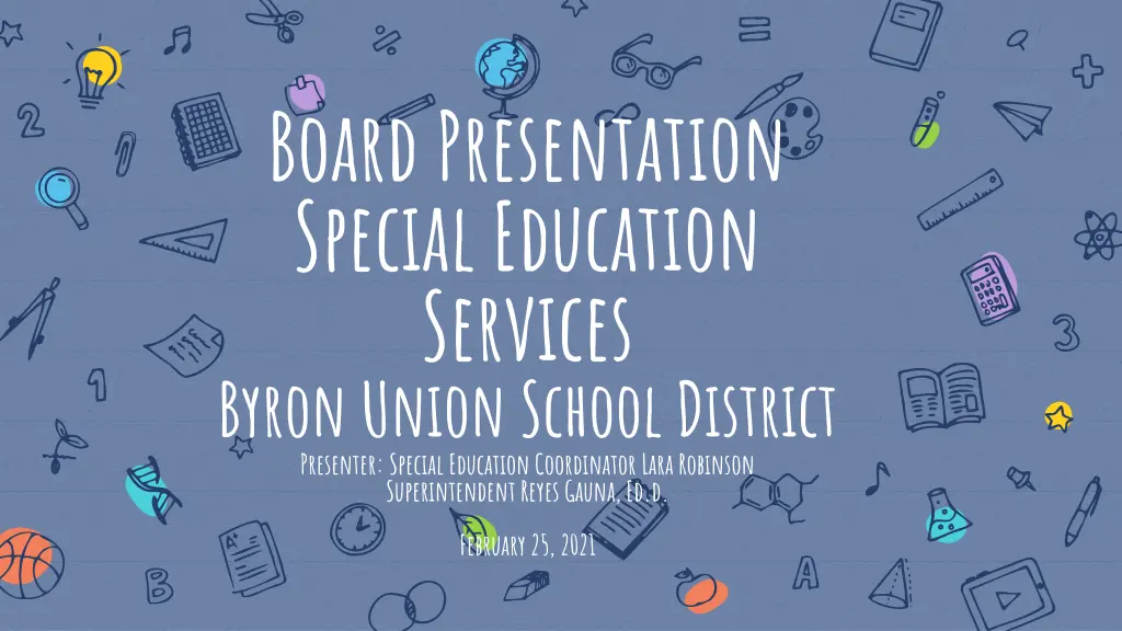 board presentation special education services