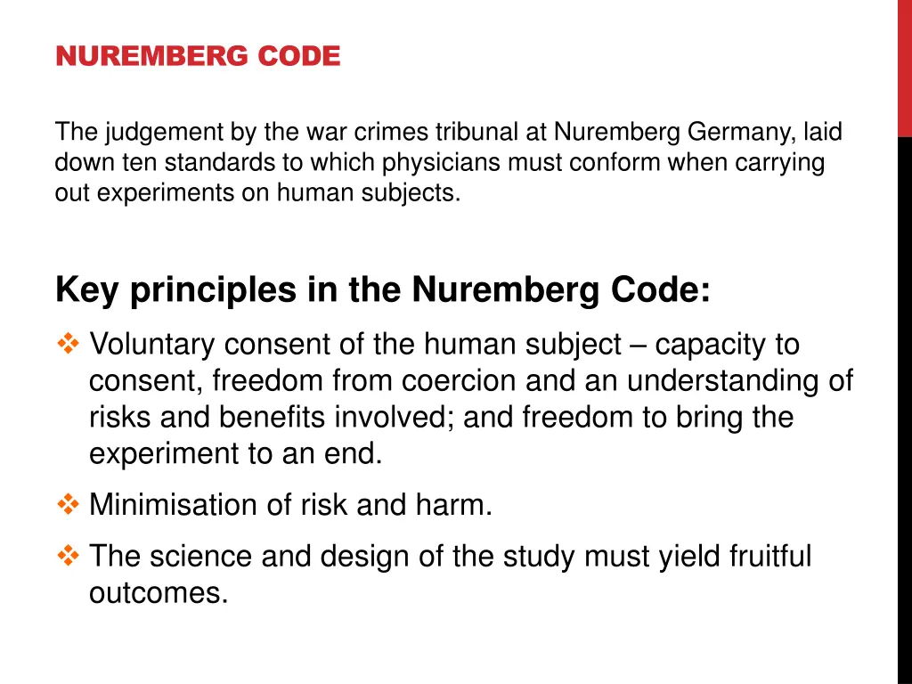 nuremberg code