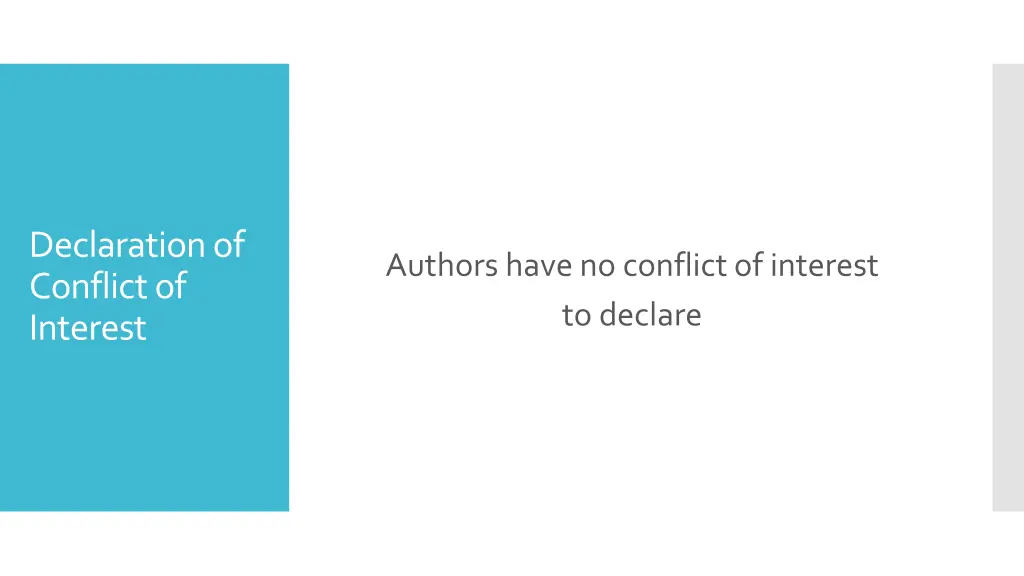 declaration of conflict of interest
