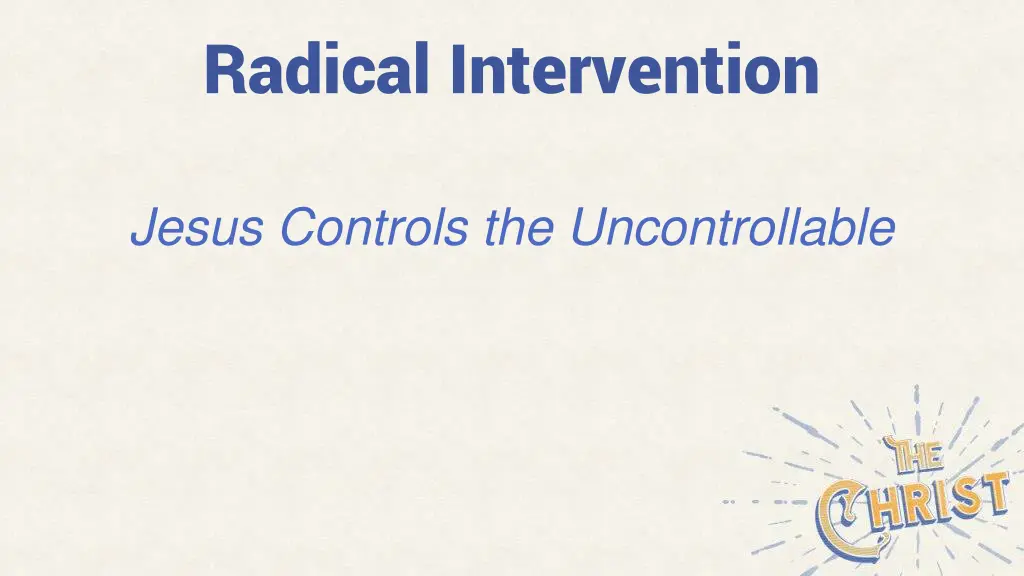 radical intervention 1