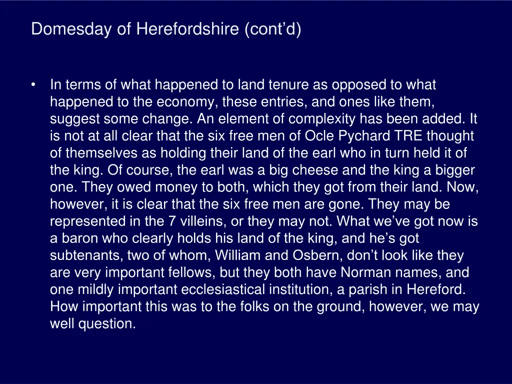 domesday of herefordshire cont d 2