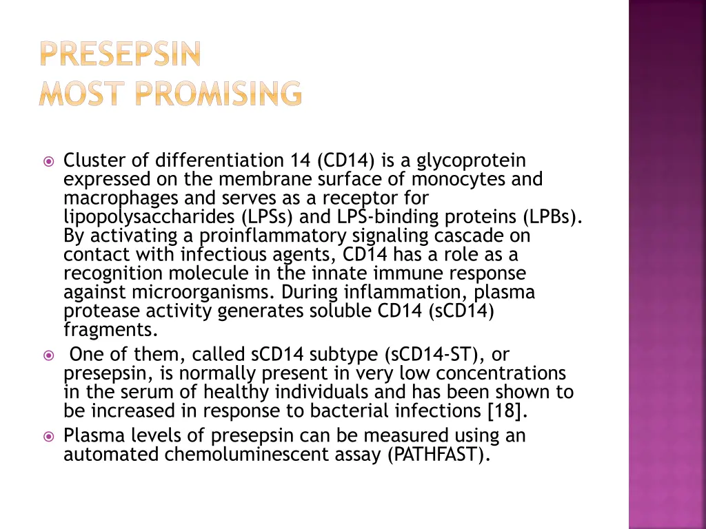 presepsin most promising