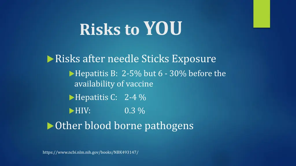 risks to you