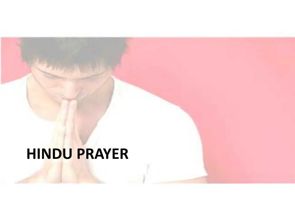 hindu prayer