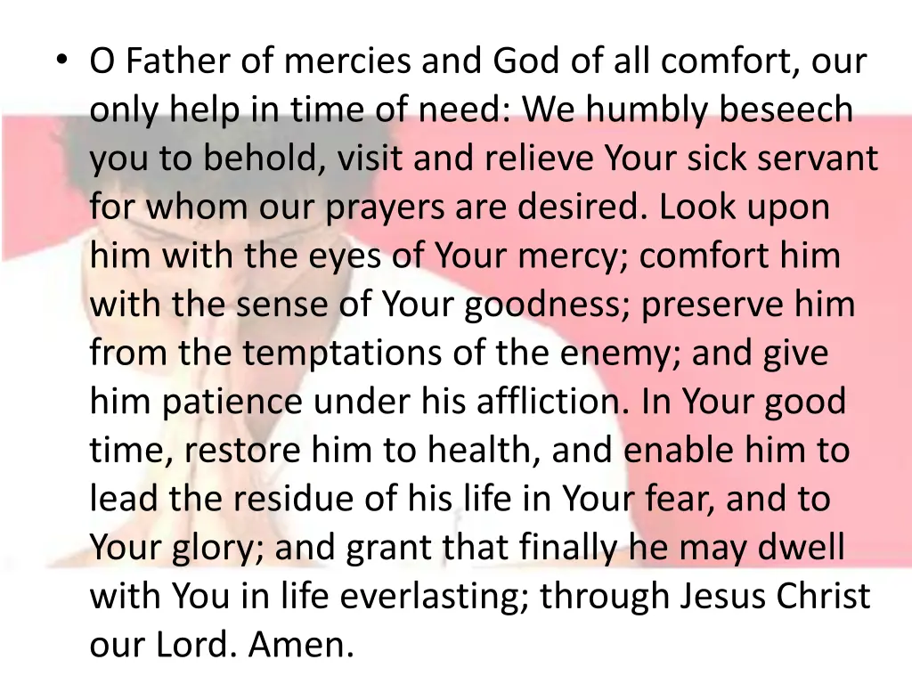 o father of mercies and god of all comfort