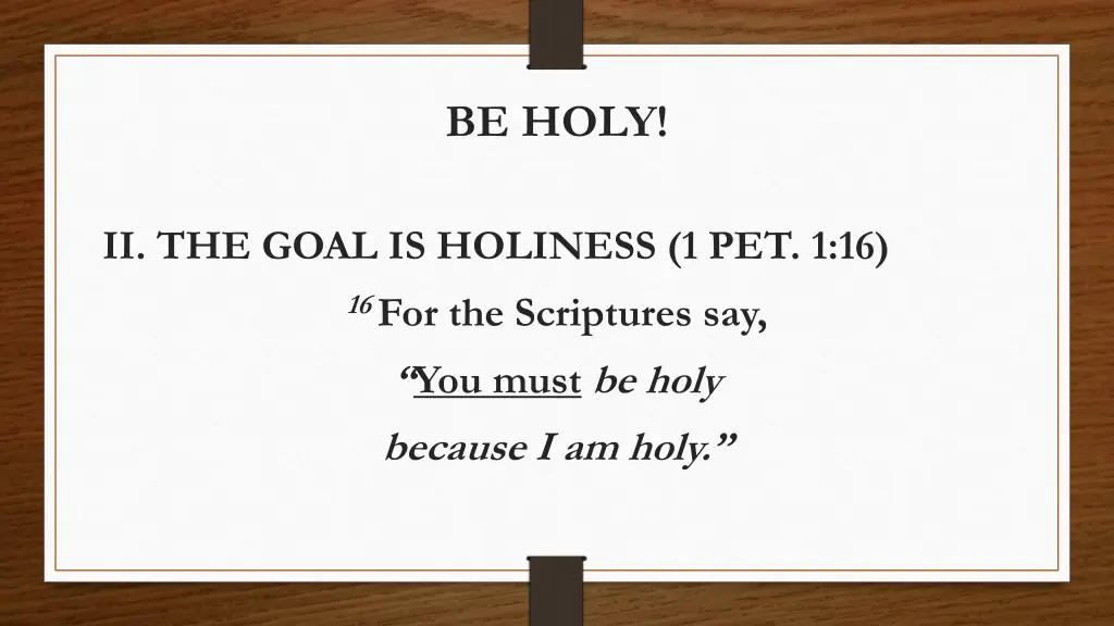 be holy 8