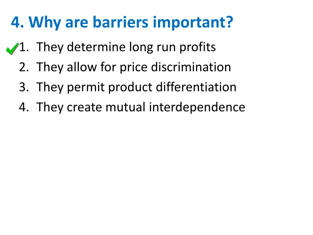 4 why are barriers important 1