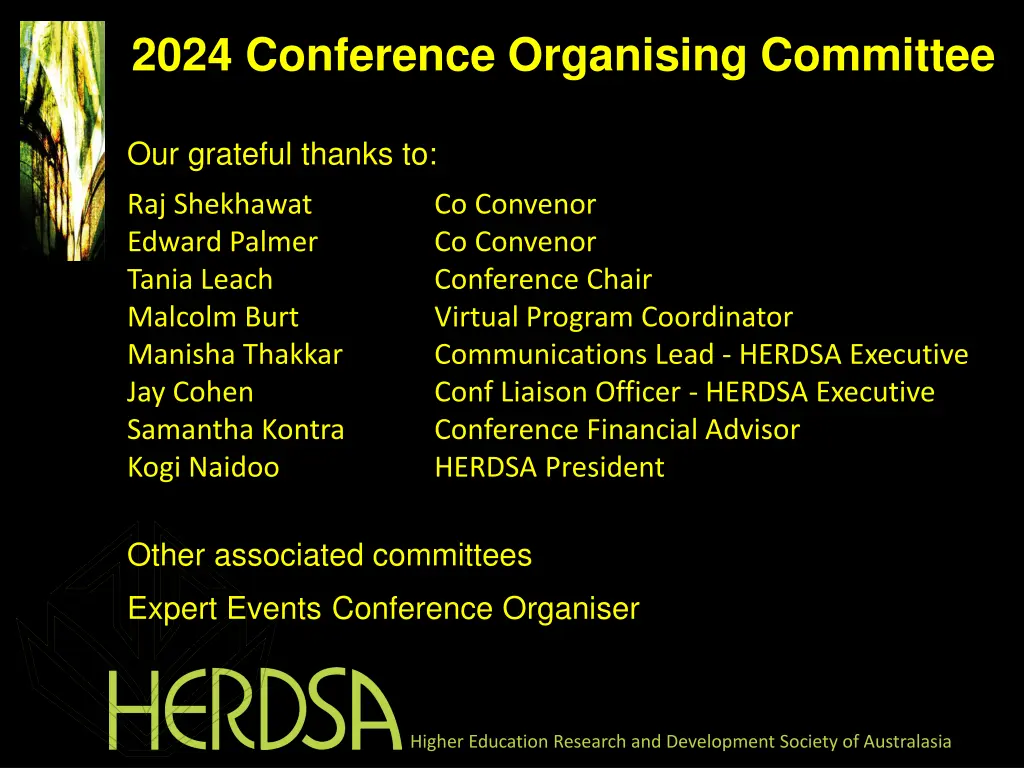 2024 conference organising committee