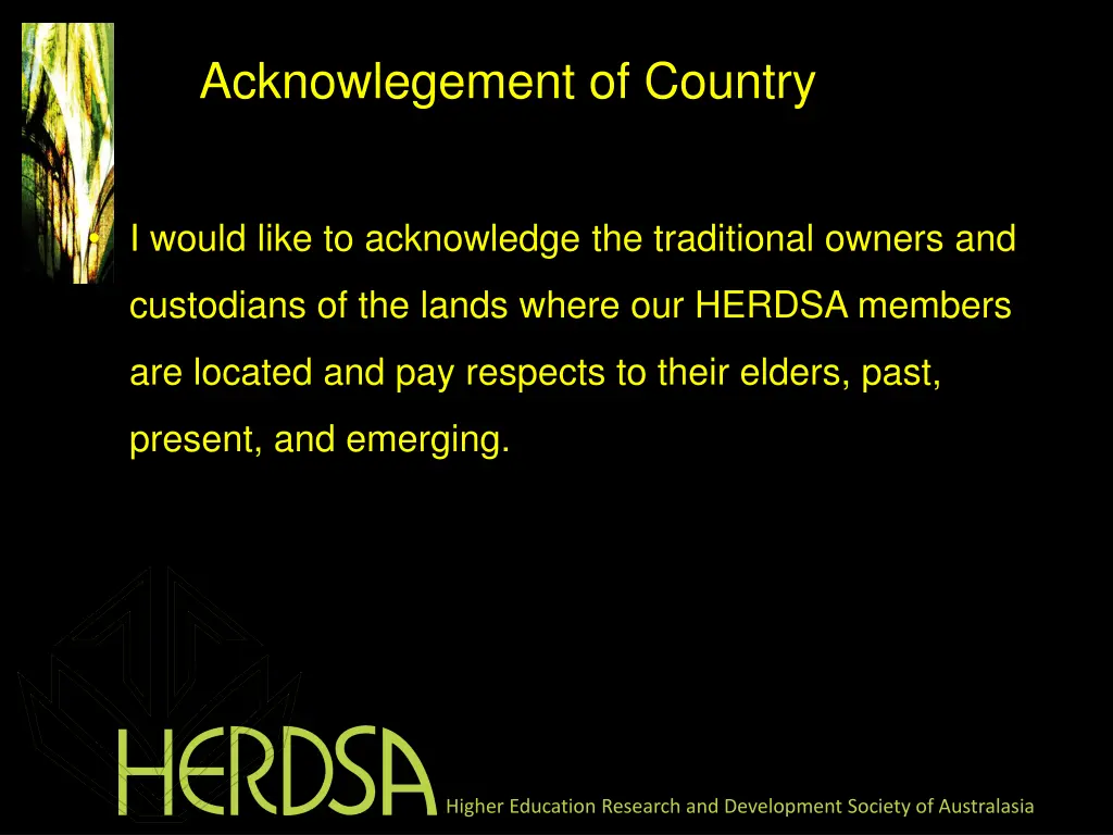 acknowlegement of country