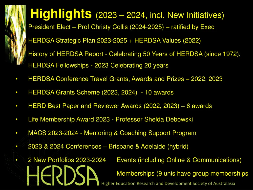 highlights 2023 2024 incl new initiatives