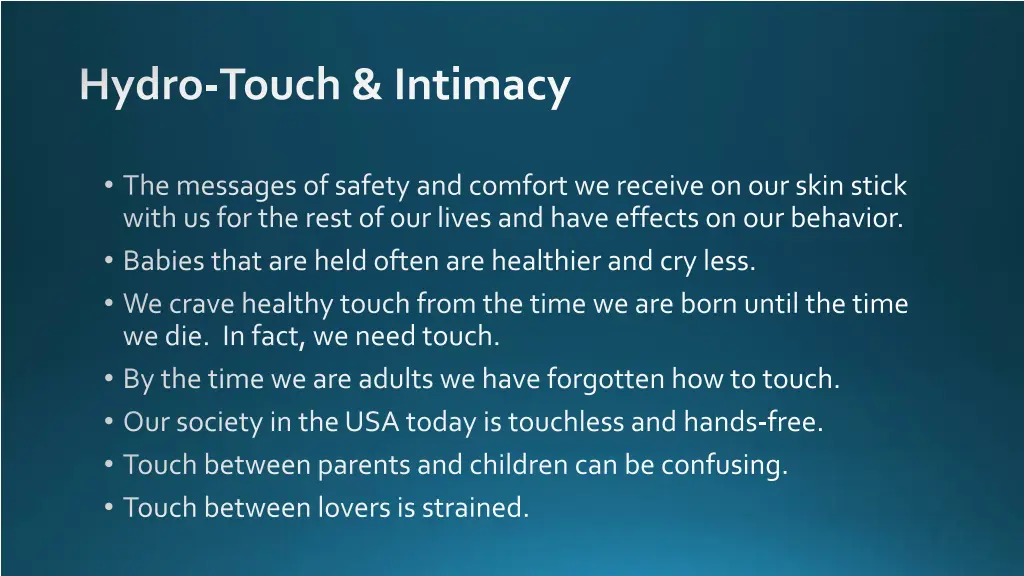 hydro touch intimacy 2