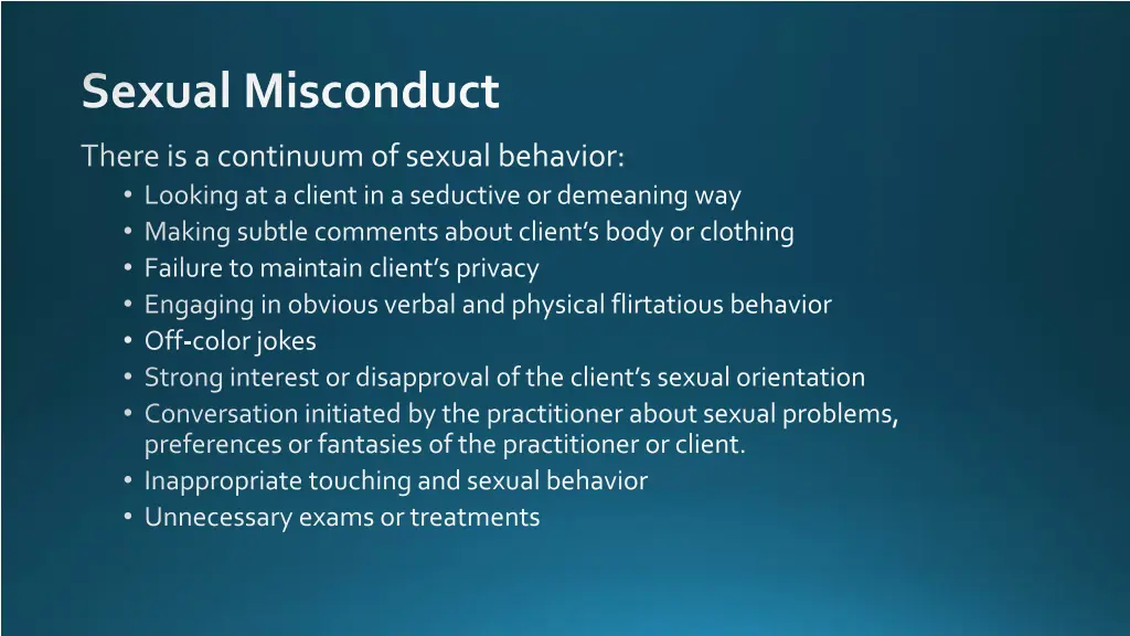 sexual misconduct 1