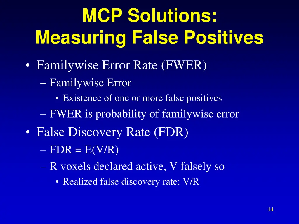 mcp solutions measuring false positives