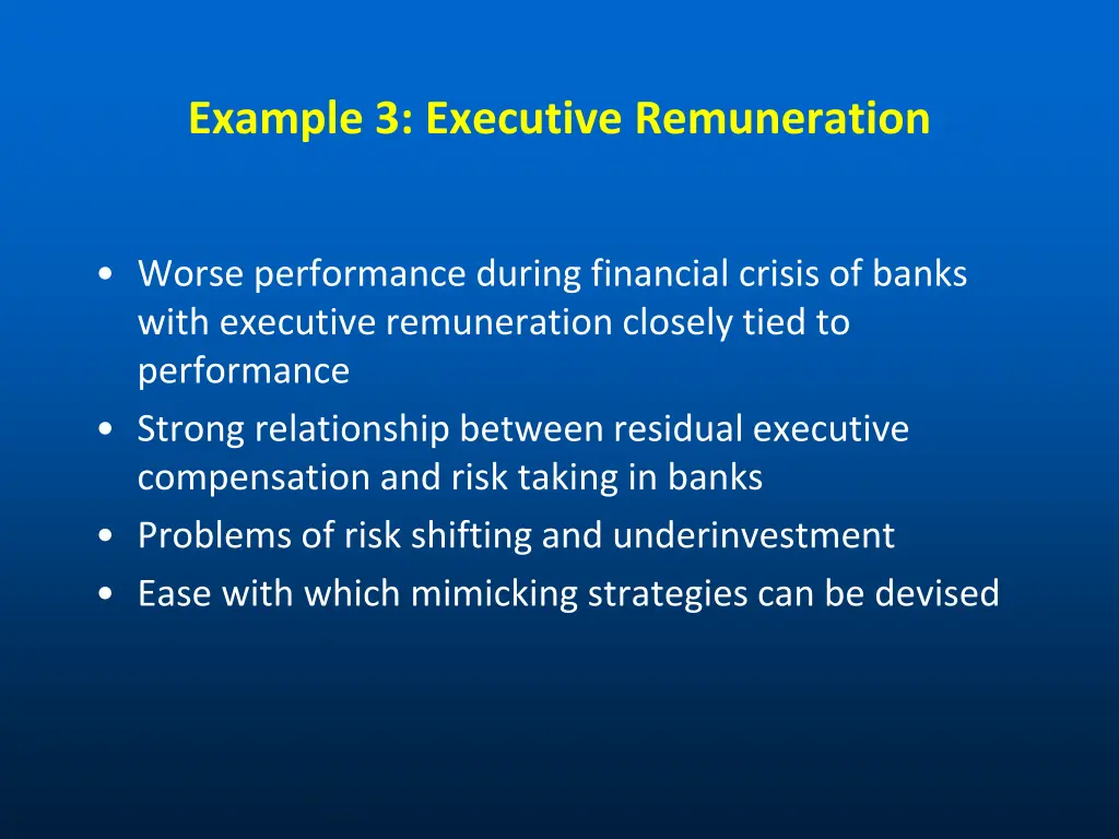 example 3 executive remuneration