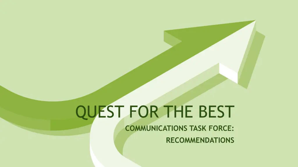 quest for the best communications task force