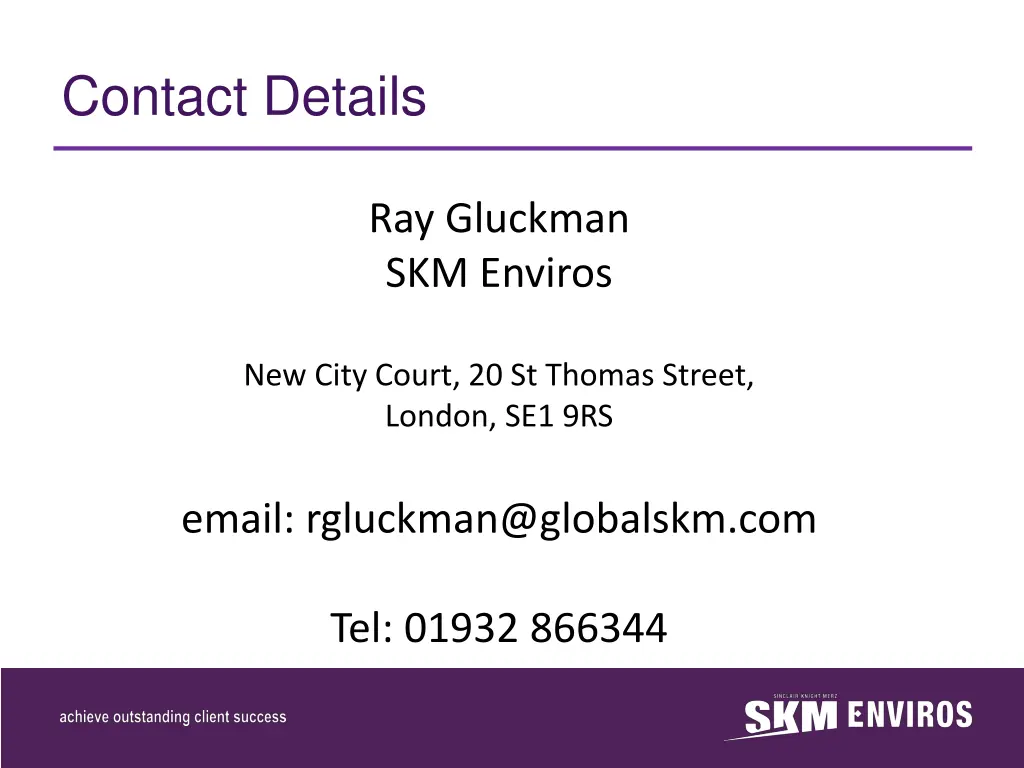 contact details