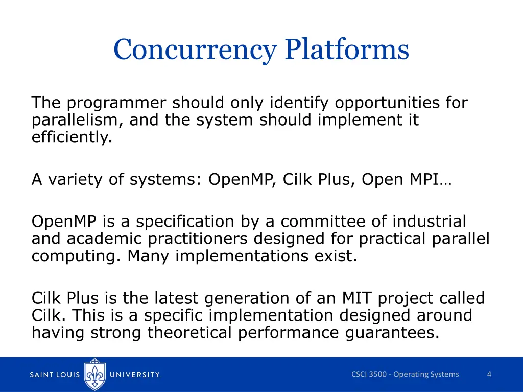 concurrency platforms
