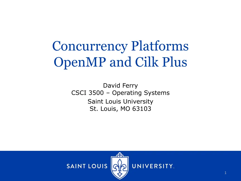 concurrency platforms openmp and cilk plus