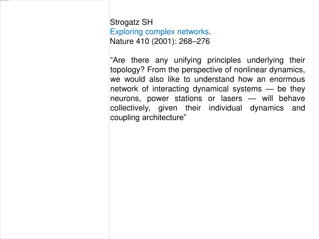 strogatz sh exploring complex networks nature
