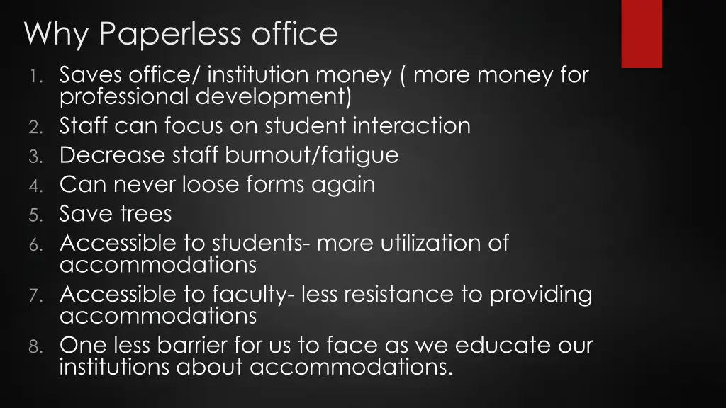 why paperless office 1 saves office institution