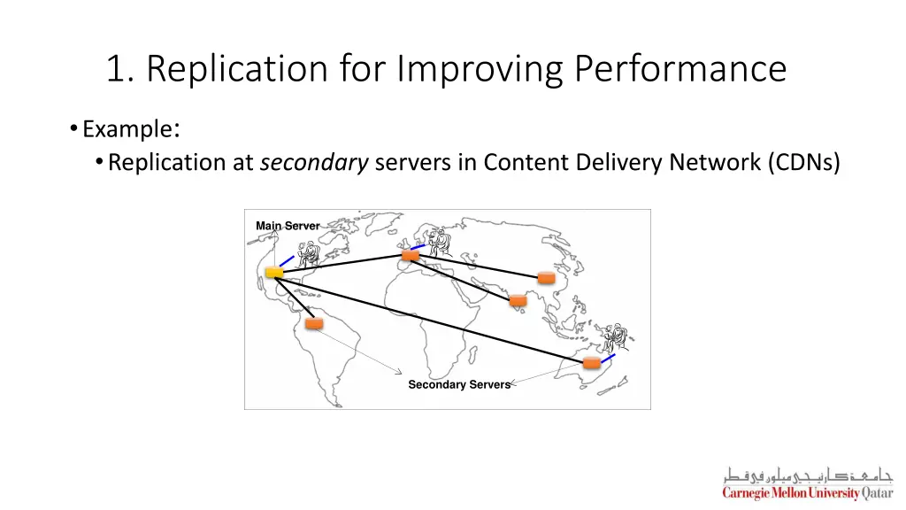 1 replication for improving performance