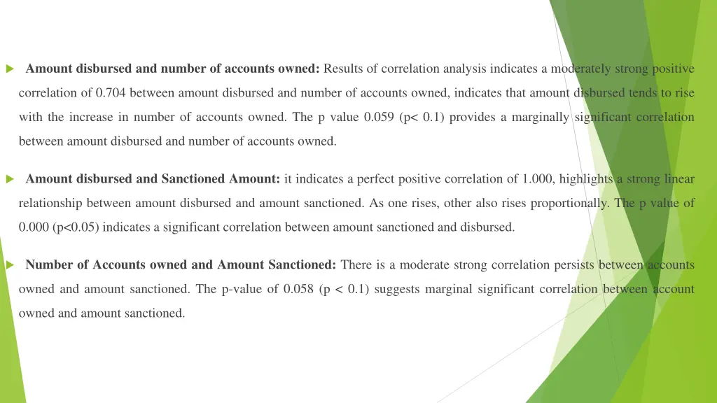 amount disbursed and number of accounts owned