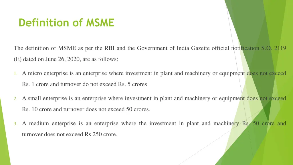 definition of msme