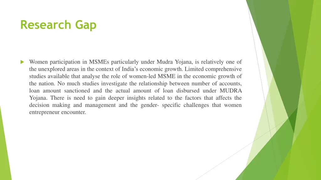 research gap