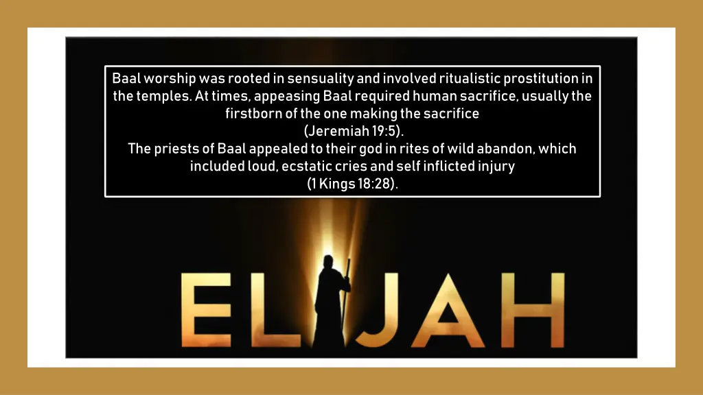 baal worship was rooted in sensuality