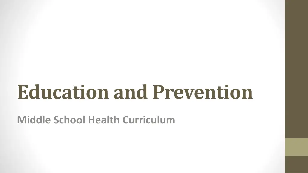 education and prevention 1