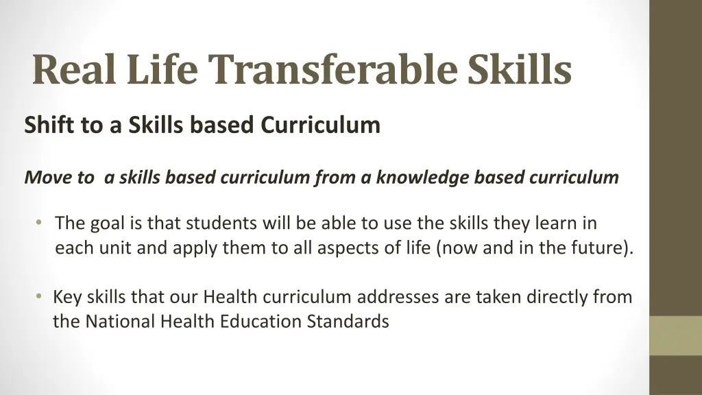 real life transferable skills