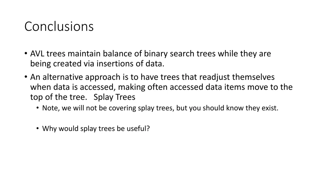 conclusions
