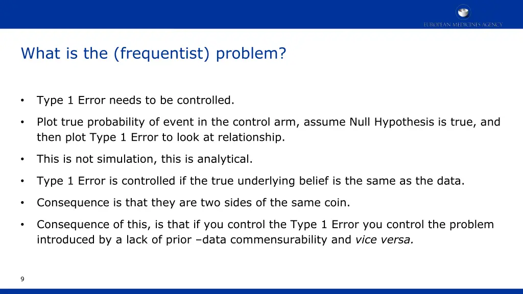 what is the frequentist problem