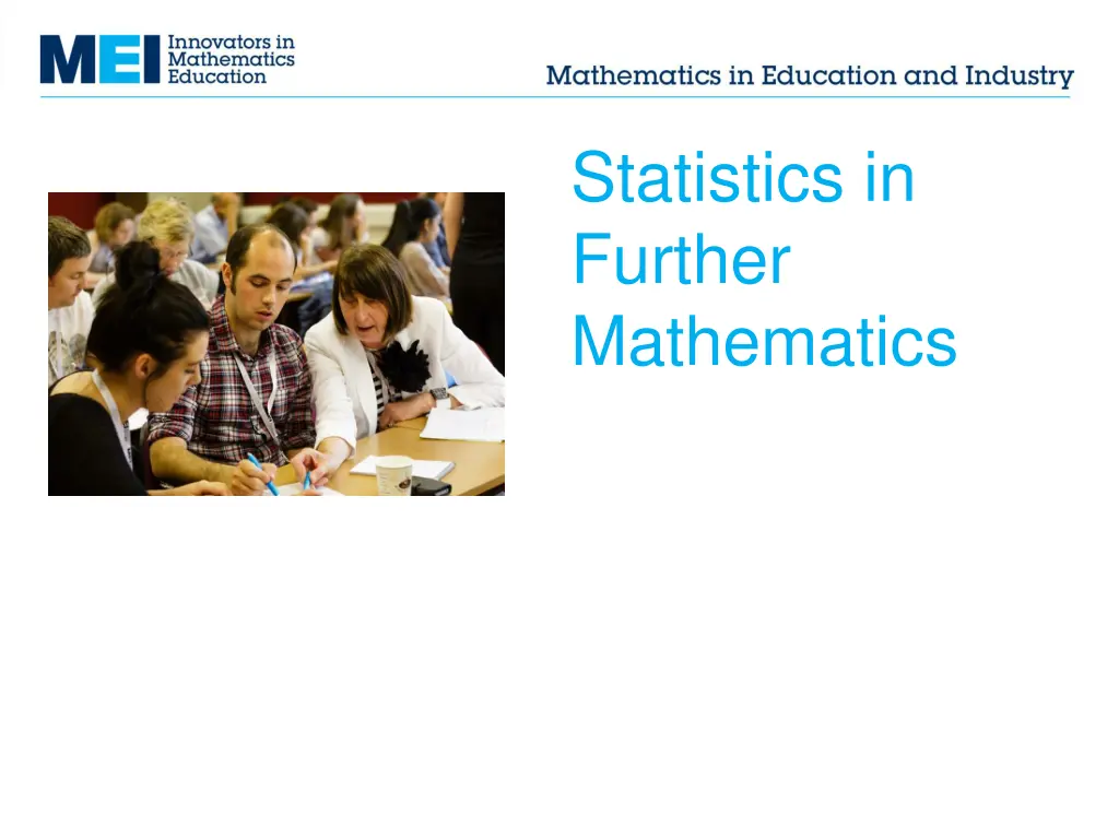 statistics in further mathematics