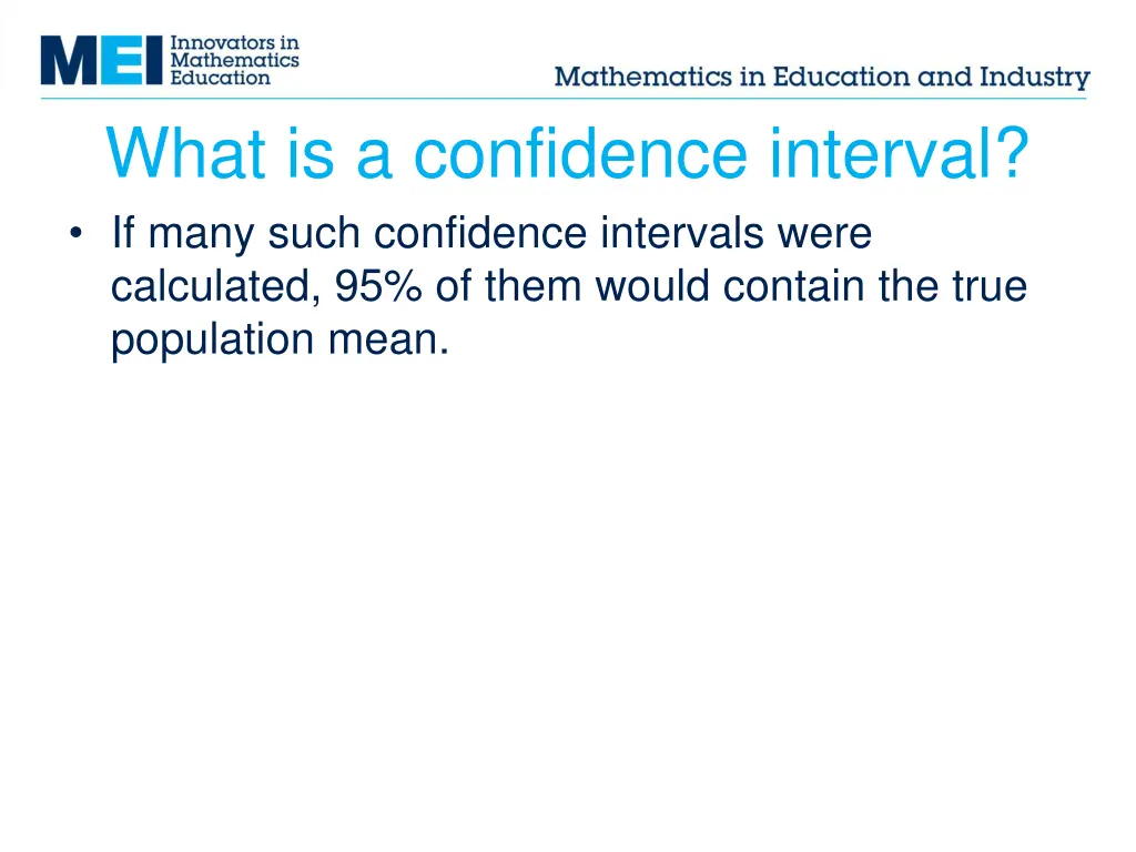 what is a confidence interval if many such