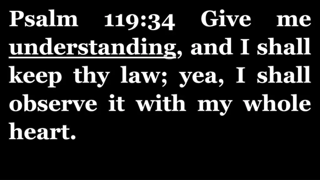 psalm 119 34 give me understanding and i shall